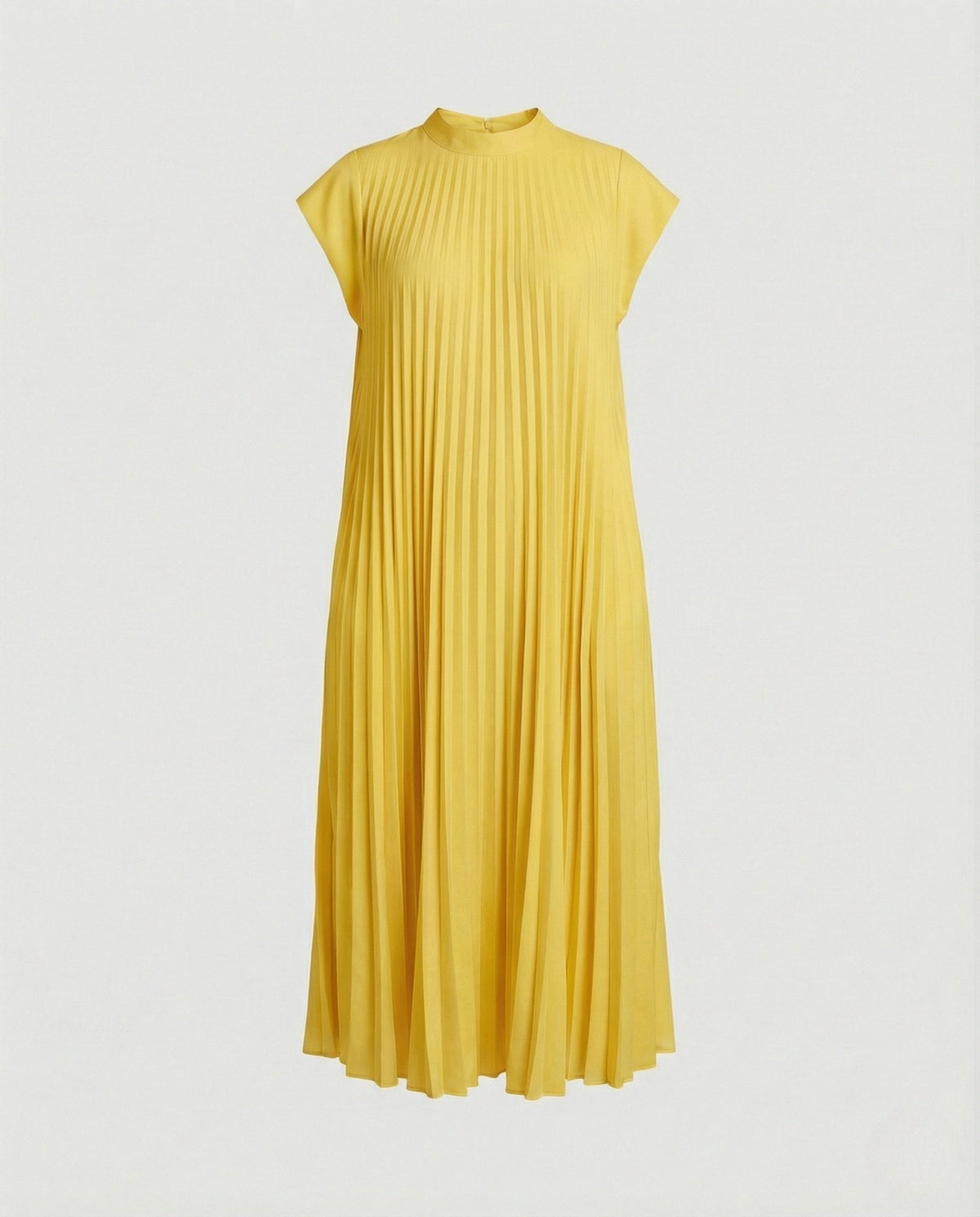 Women's Pleated A-Line Maxi Dress with Pockets
