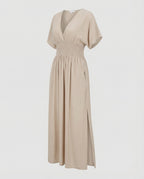 Women's Maxi Dress with Smocked Waist
