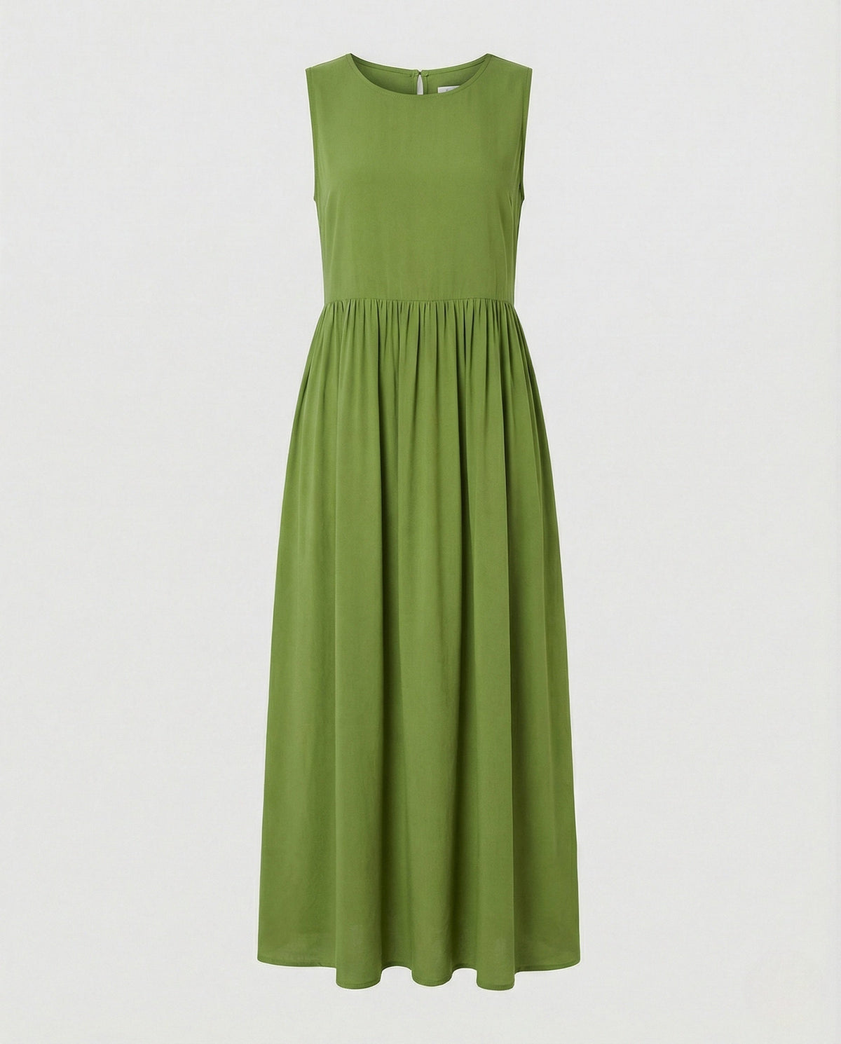 Women's Sleeveless Maxi Dress with Butterfly Print
