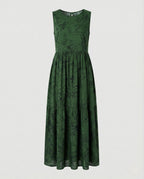 Women's Sleeveless Maxi Dress with Butterfly Print
