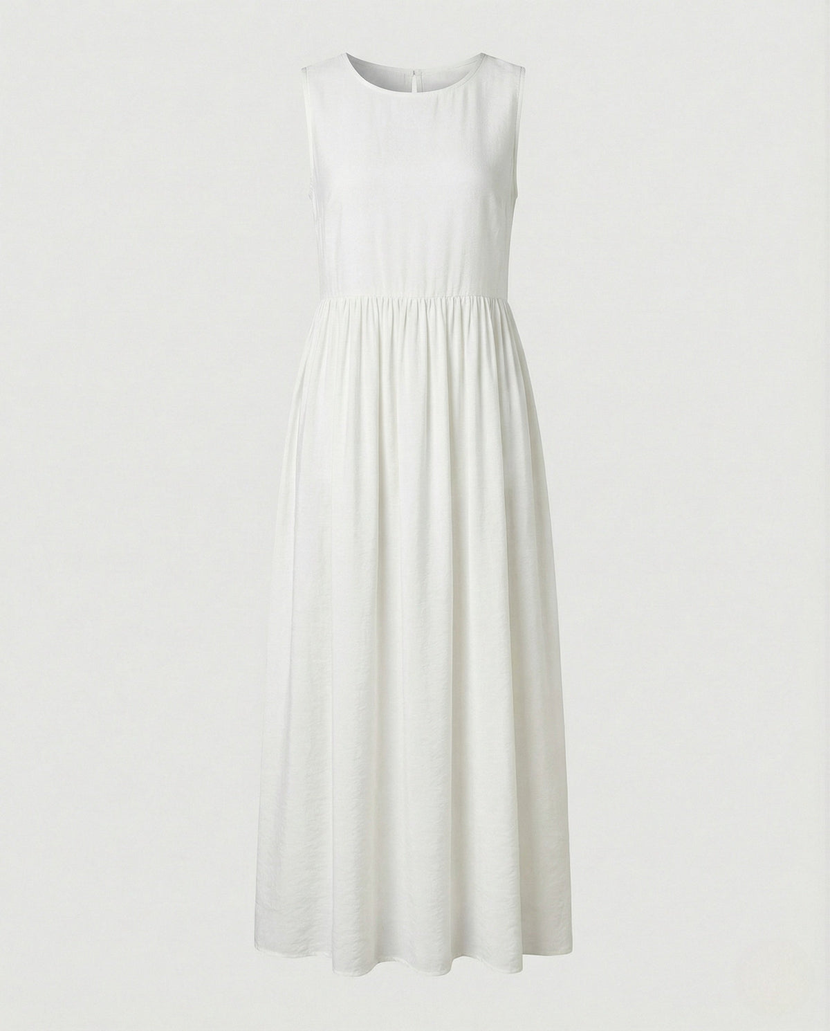 Women's Sleeveless Maxi Dress with Butterfly Print