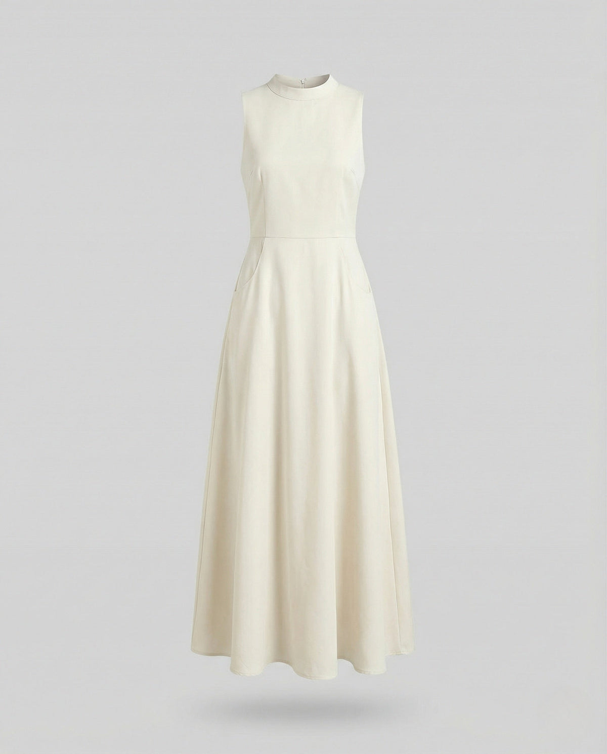 Women's Sleeveless Maxi Dress with Ribbed Top