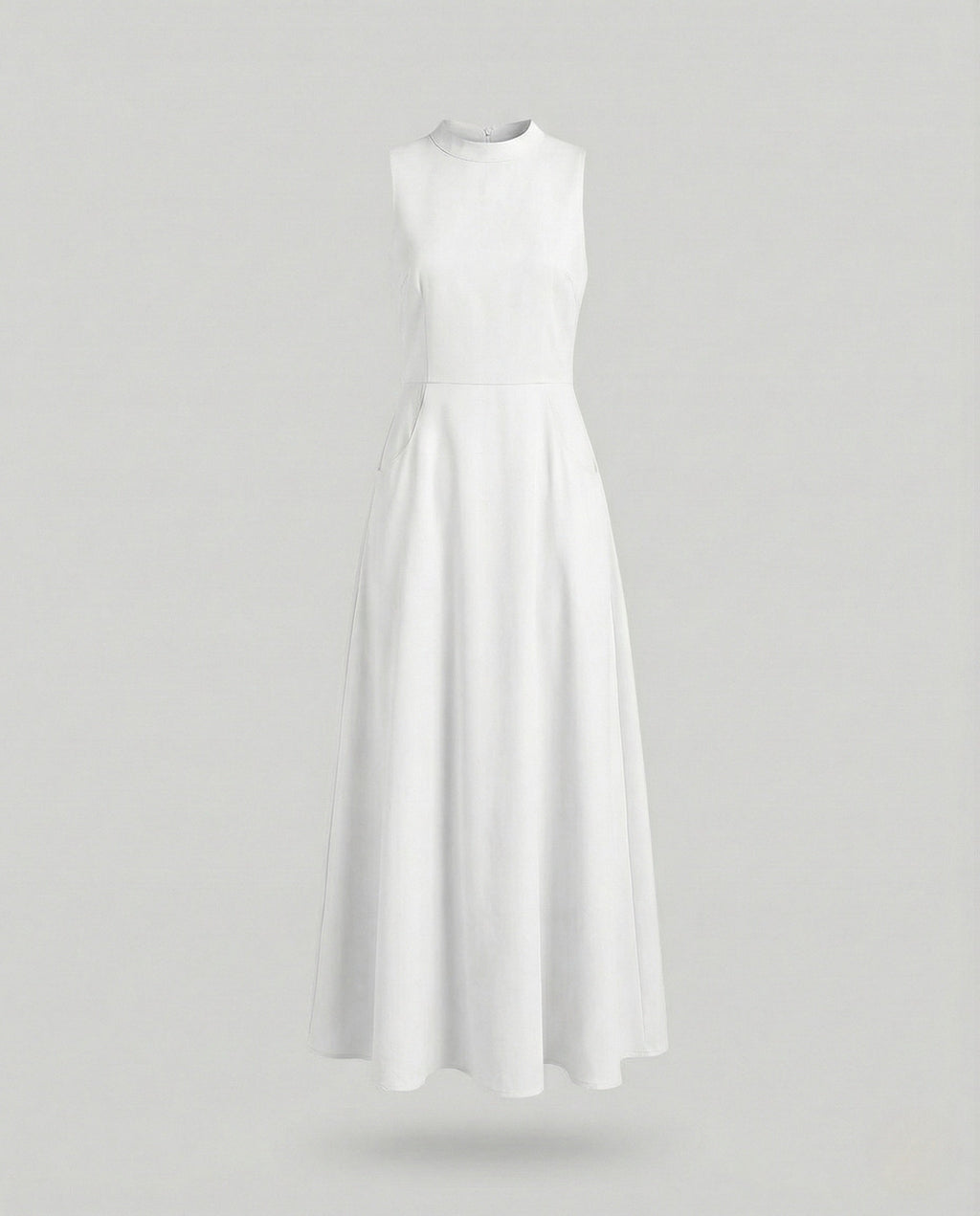 Women's Sleeveless Maxi Dress with Ribbed Top