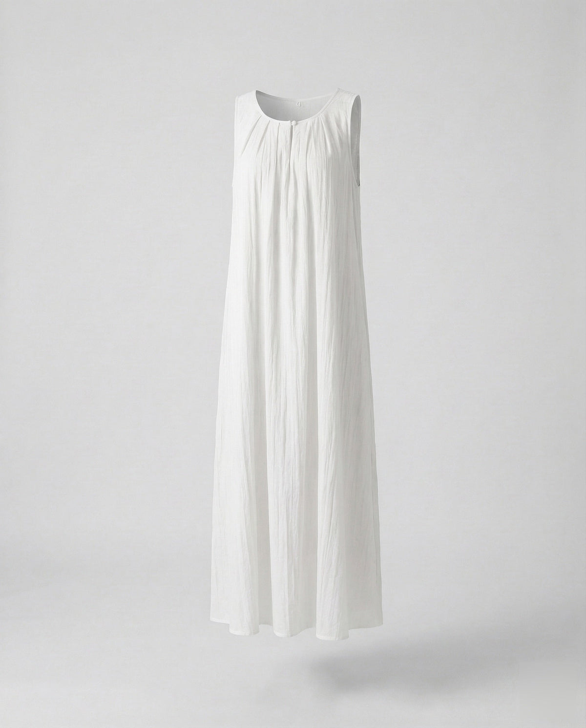 Women's Crinkled Floor-Length Maxi Dress