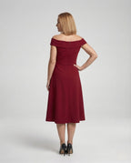 Women's One Shoulder Evening Dress Mermaid - Back View