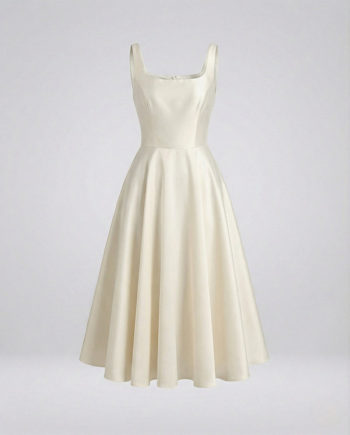 Women's Evening Dress with Corset and Midi Skirt