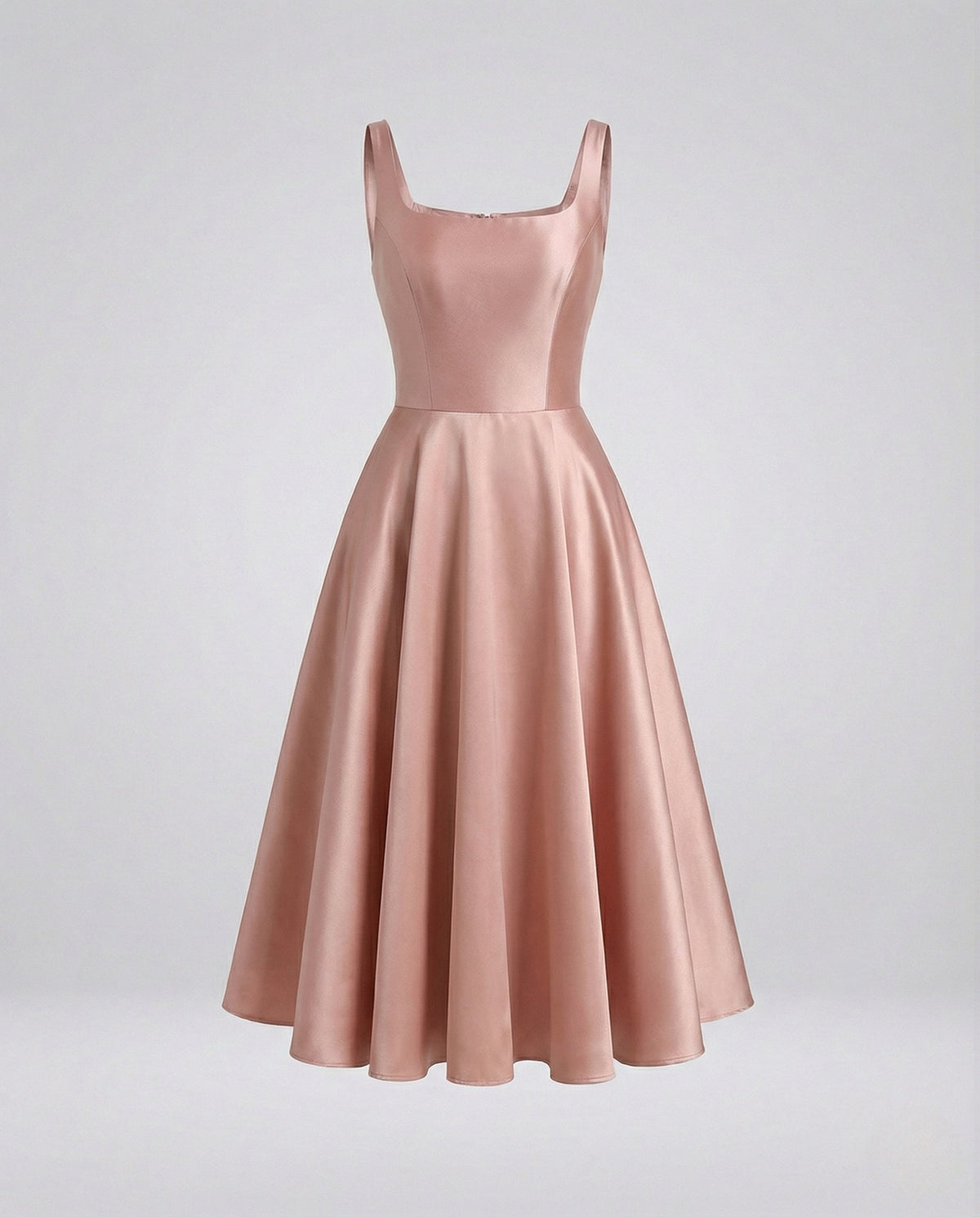 Women's Evening Dress with Corset and Midi Skirt