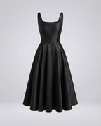 Women's Evening Dress with Corset and Midi Skirt
