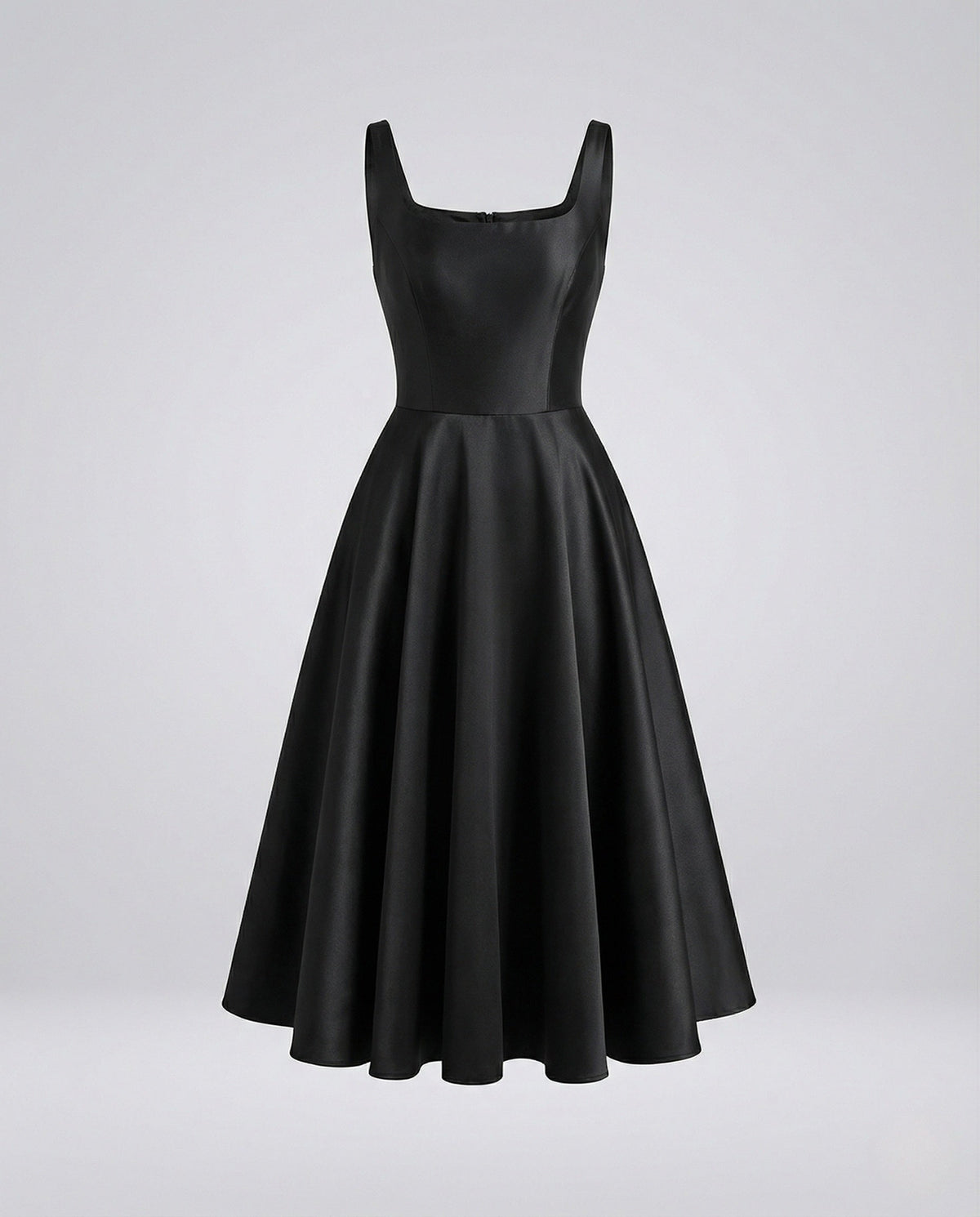 Women's Evening Dress with Corset and Midi Skirt