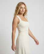 Women's Corset Dress with A-Line Skirt - Upper Body View