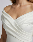 Women's Festive Maxi Dress with Wrap Top - Close-Up Detail