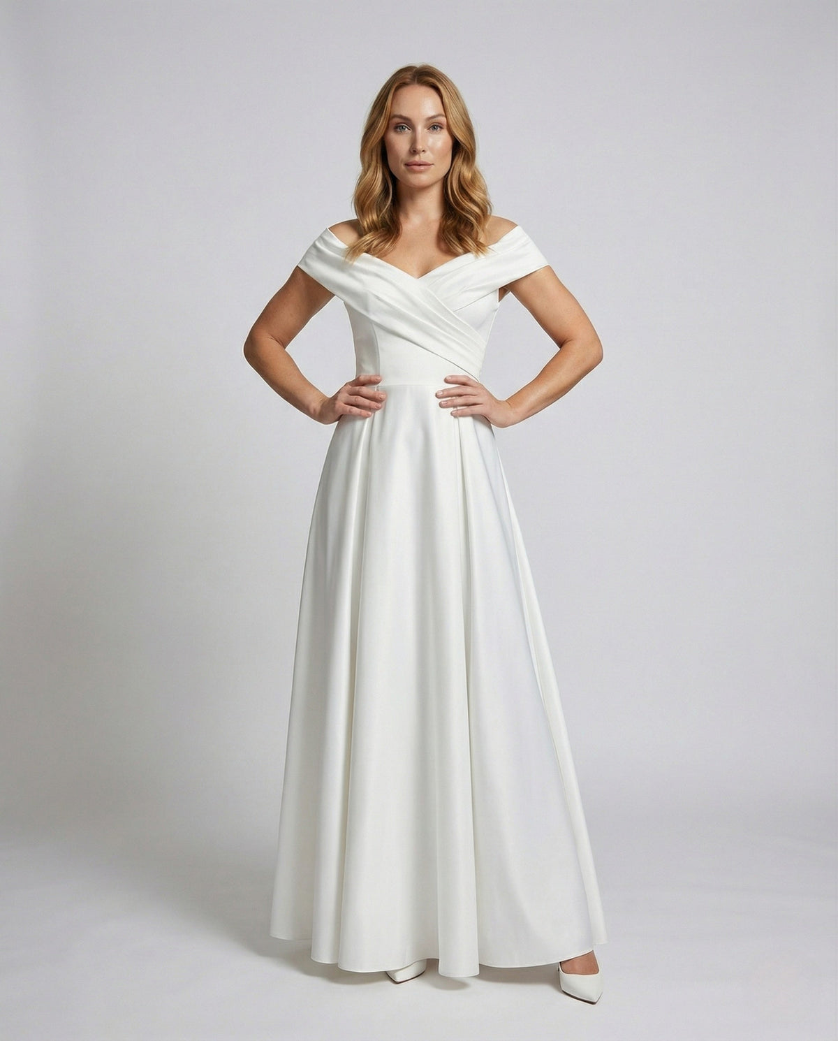 Women's Festive Maxi Dress with Wrap Top - Front View