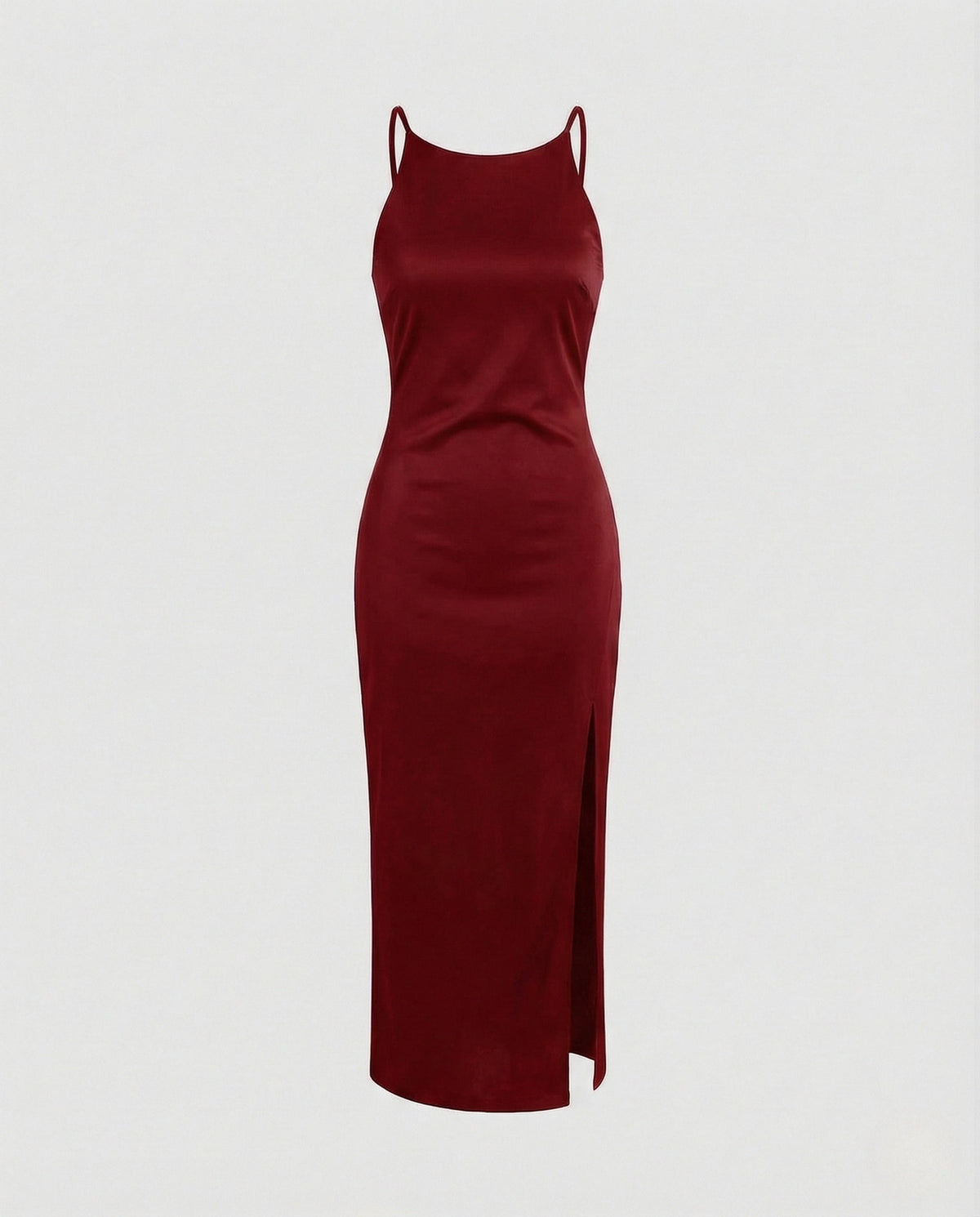 Women's Figure-Hugging Evening Dress with Leg Slit