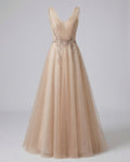 Women's Tulle Evening Dress with Sequins