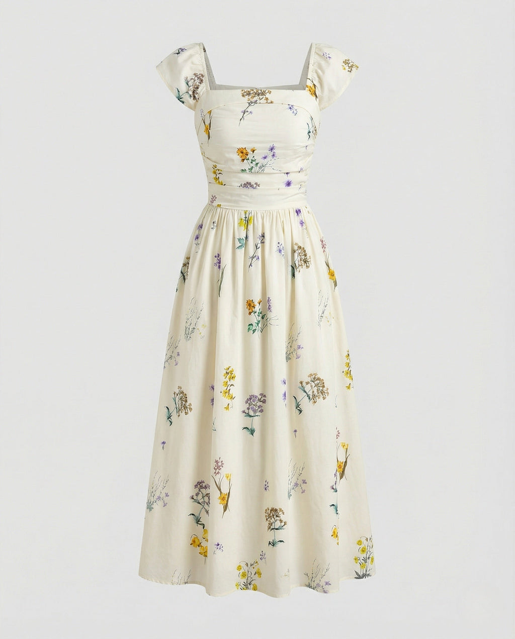 Women's Floral Summer Maxi Dress with Corset