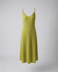 Women's Crinkled Midi Dress with Spaghetti Straps