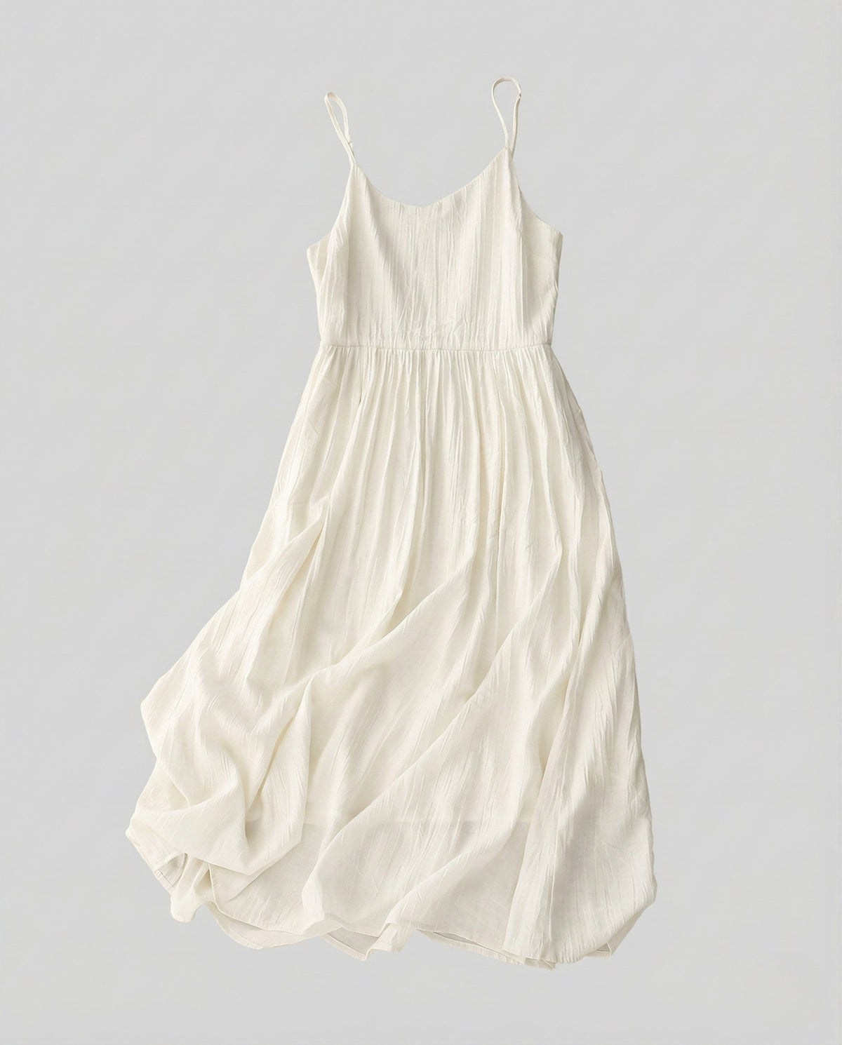 Women's Crinkled Viscose Strap Dress