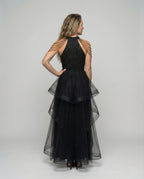 Women's Gala Tulle Dress with Bodice - Back View