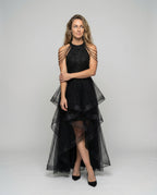 Women's Gala Tulle Dress with Bodice - Front View