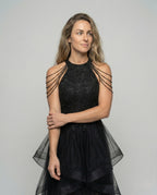 Women's Gala Tulle Dress with Bodice - Upper Body View