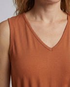 Women's Ankle-Length Casual Dress with Pockets - Close-Up Detail