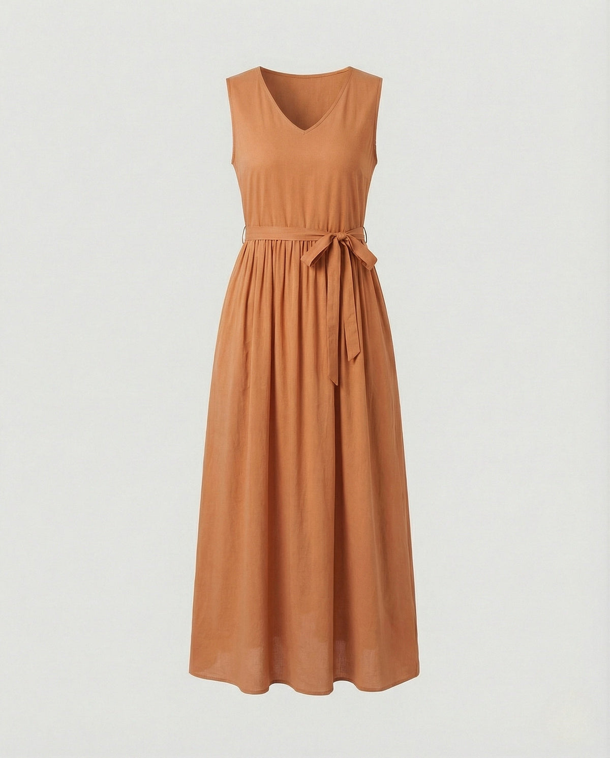 Women's Ankle-Length Casual Dress with Pockets