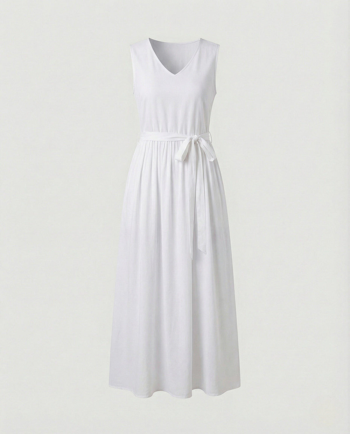 Women's Ankle-Length Casual Dress with Pockets