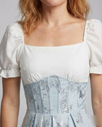 Women's Ball Gown with Jacquard Skirt - Close-Up Detail