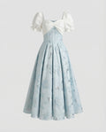 Women's Ball Gown with Jacquard Skirt