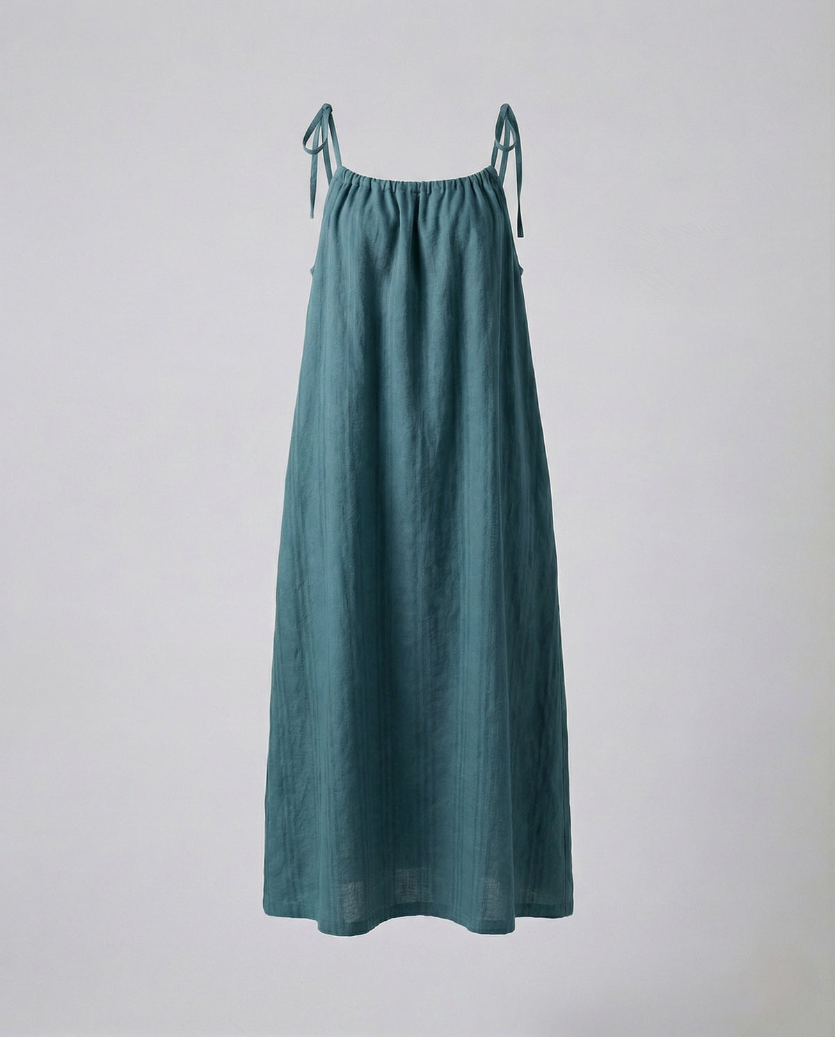 Women's Linen Maxi Dress with Spaghetti Straps