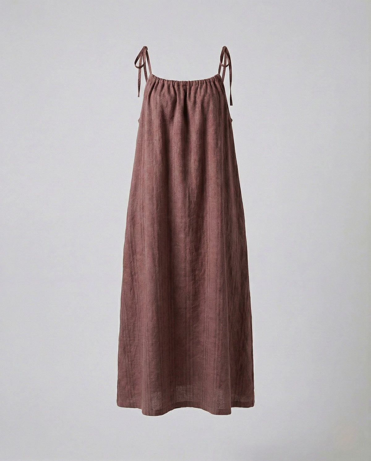 Women's Linen Maxi Dress with Spaghetti Straps