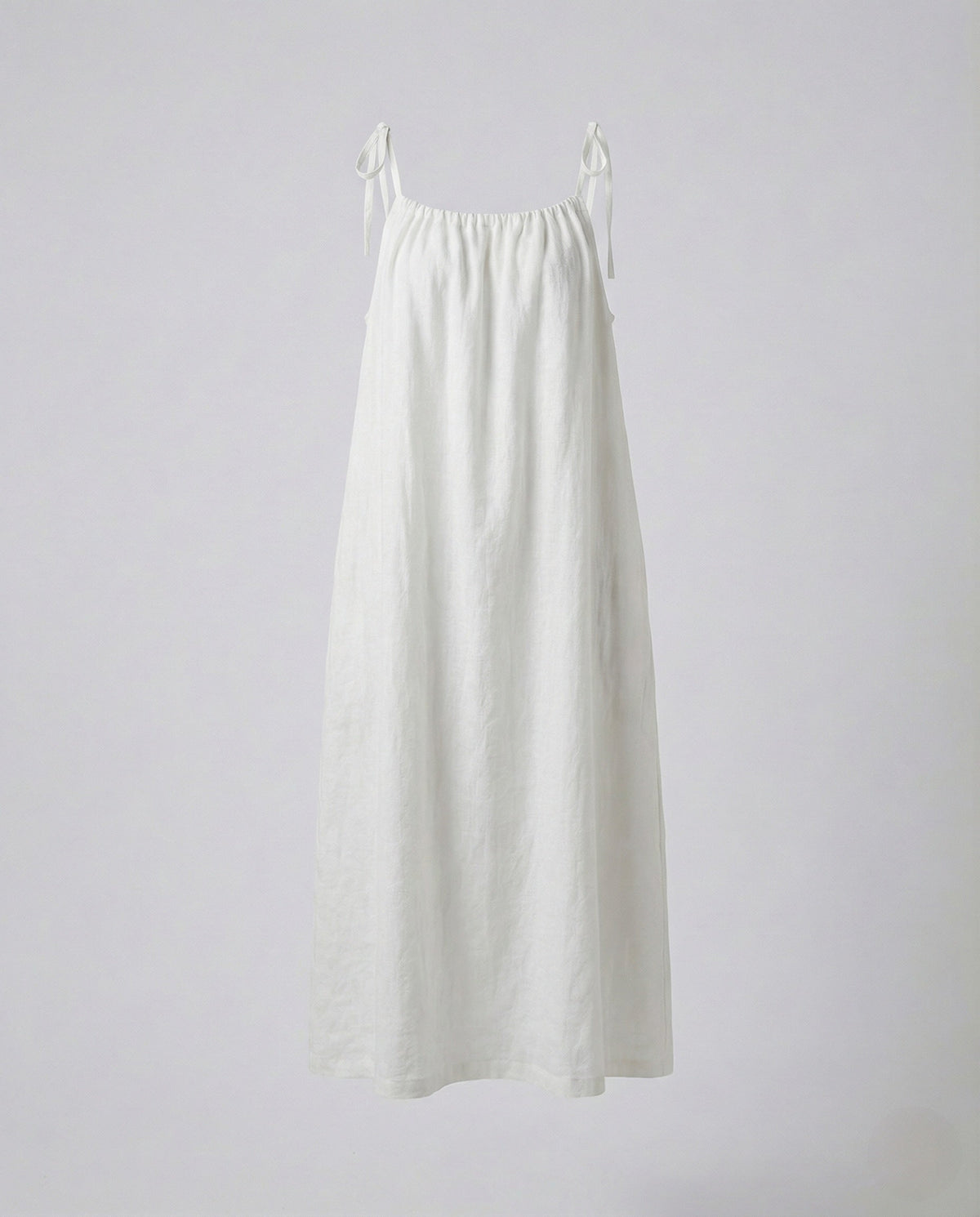 Women's Linen Maxi Dress with Spaghetti Straps