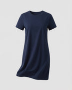 Women's Short Sleeve Jersey Dress in A-Line
