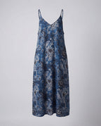 Women's Overalls Maxi Dress in Denim Look