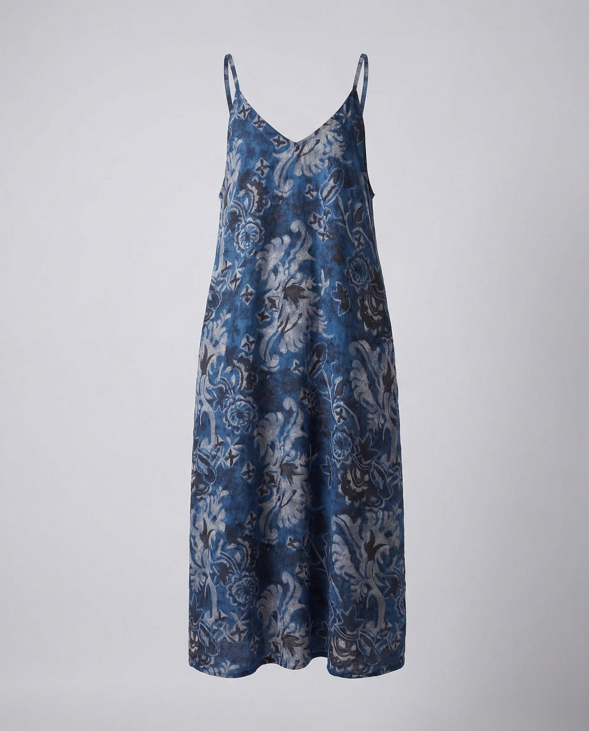 Women's Overalls Maxi Dress in Denim Look
