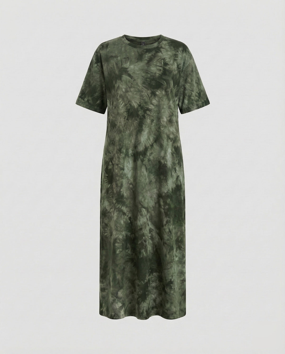 Women's Maxi Jersey Dress with Batik Effect