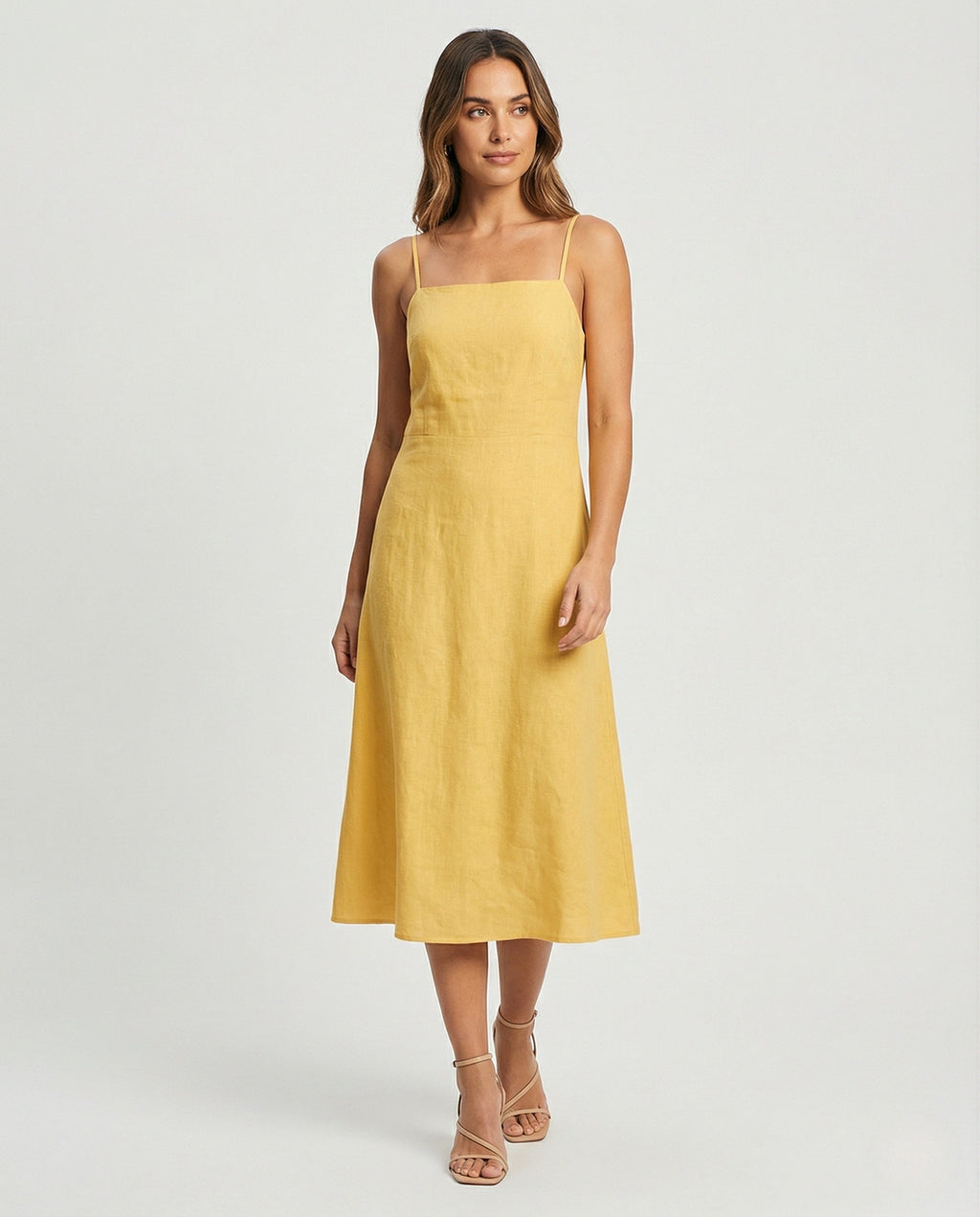 Women's Boho Beach Dress with Bustier - Front View