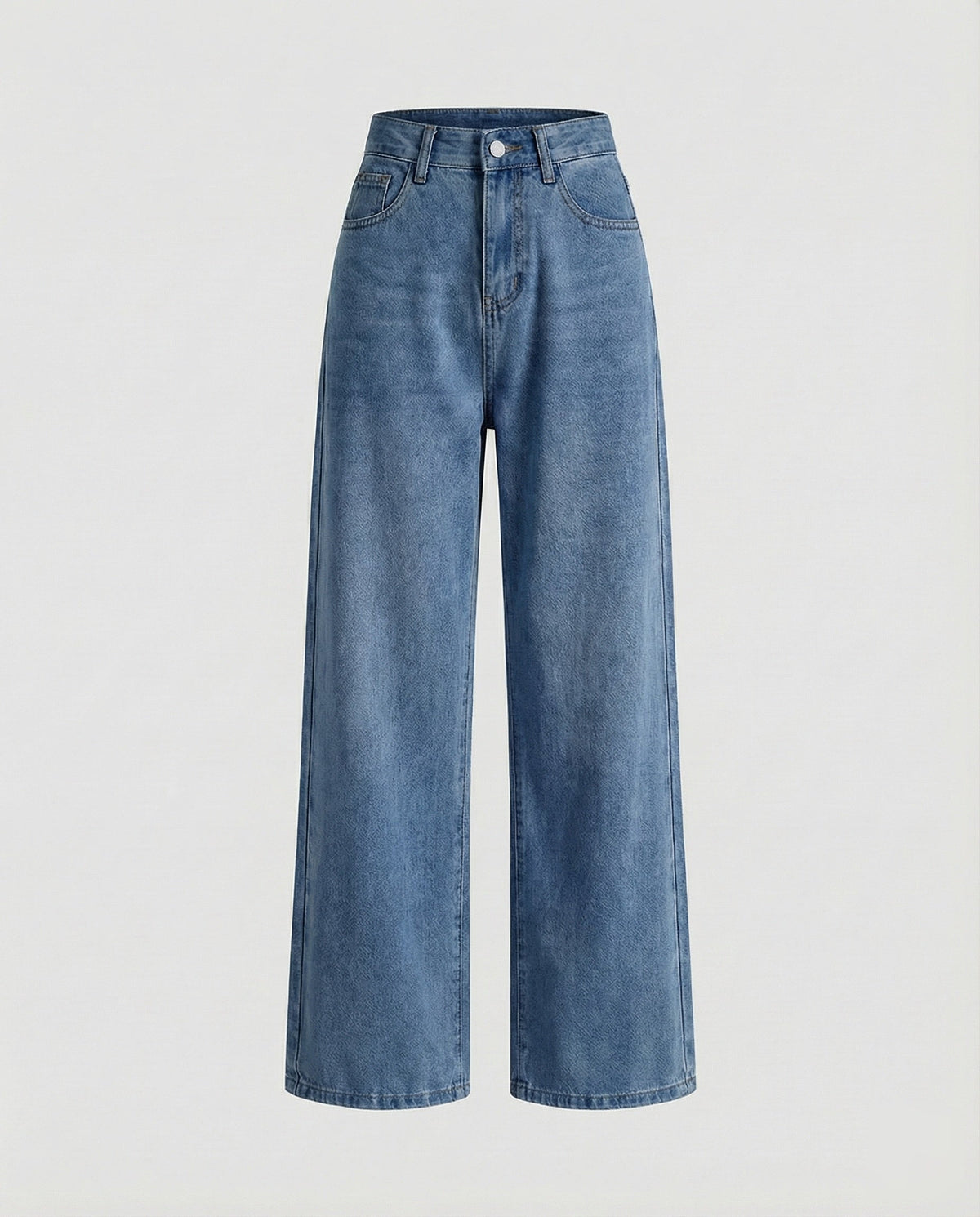 Women's High-Waisted Denim Pants with Extra Wide Leg