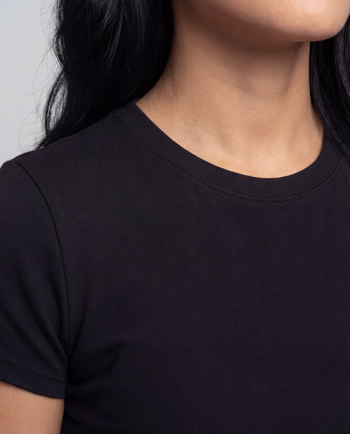 Women's High-Waisted Swim Skirt with Side Pocket - Close-Up Detail