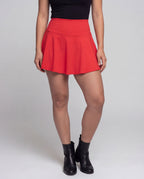 Women's High-Waisted Swim Skirt with Side Pocket - Lower Body View