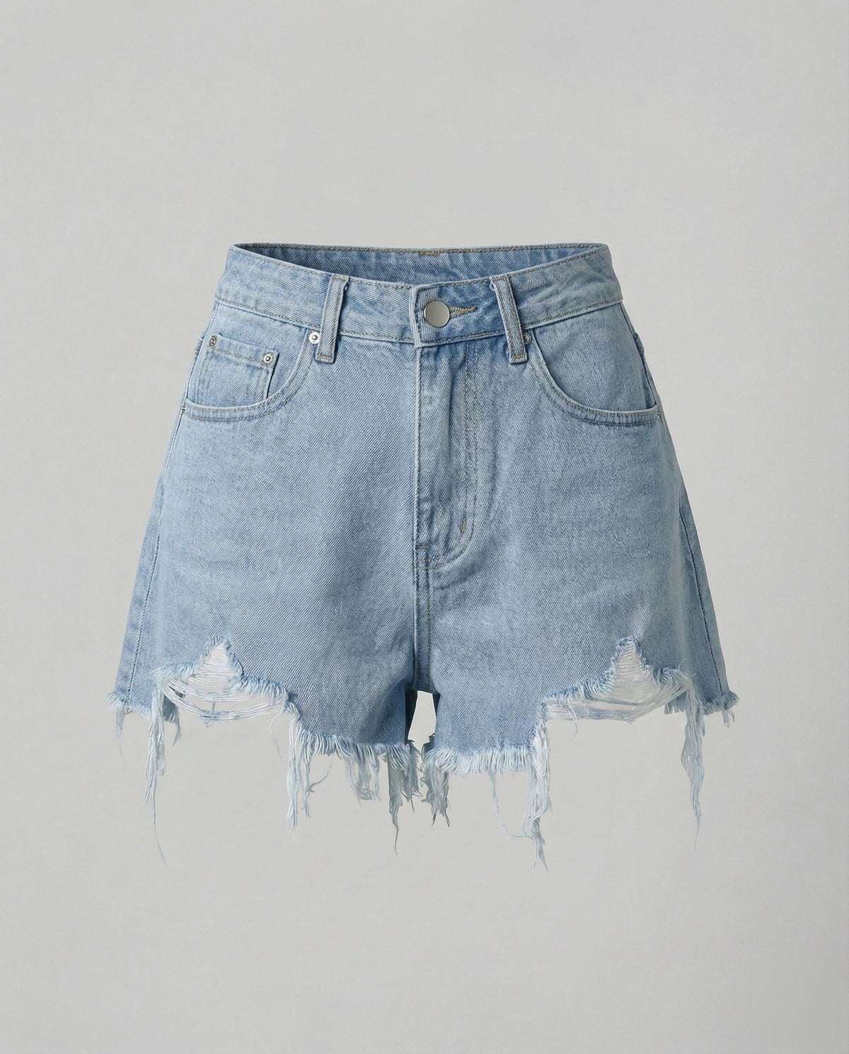 Women's Jeans Shorts High Waist Fringes