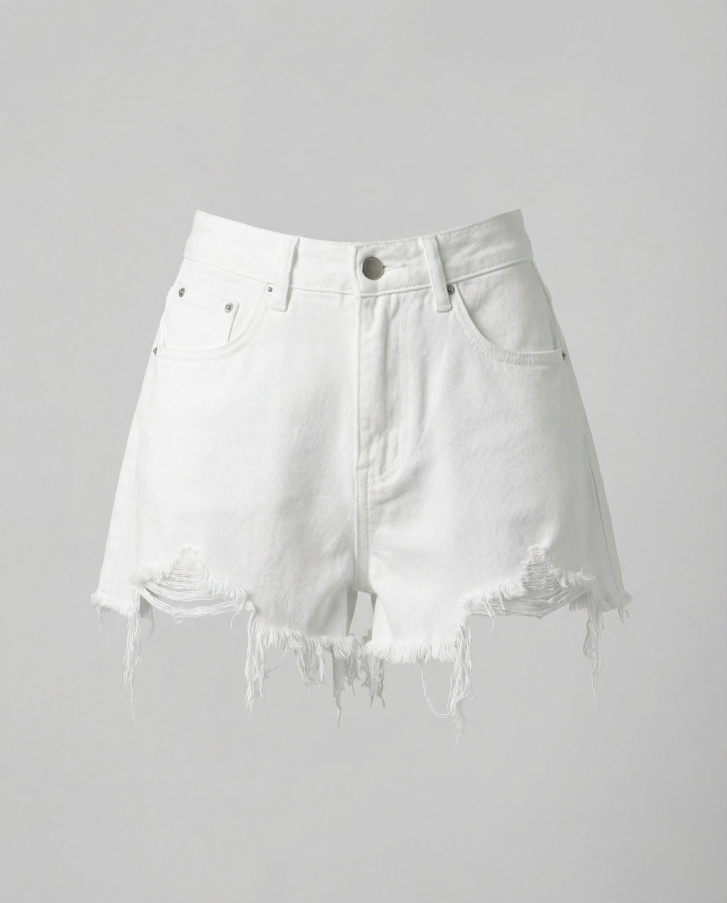 Women's Jeans Shorts High Waist Fringes
