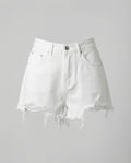 Women's Jeans Shorts High Waist Fringes