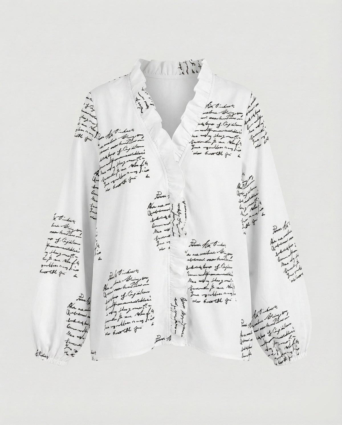 Women's Ruffle Trim Tunic Blouse Shirt
