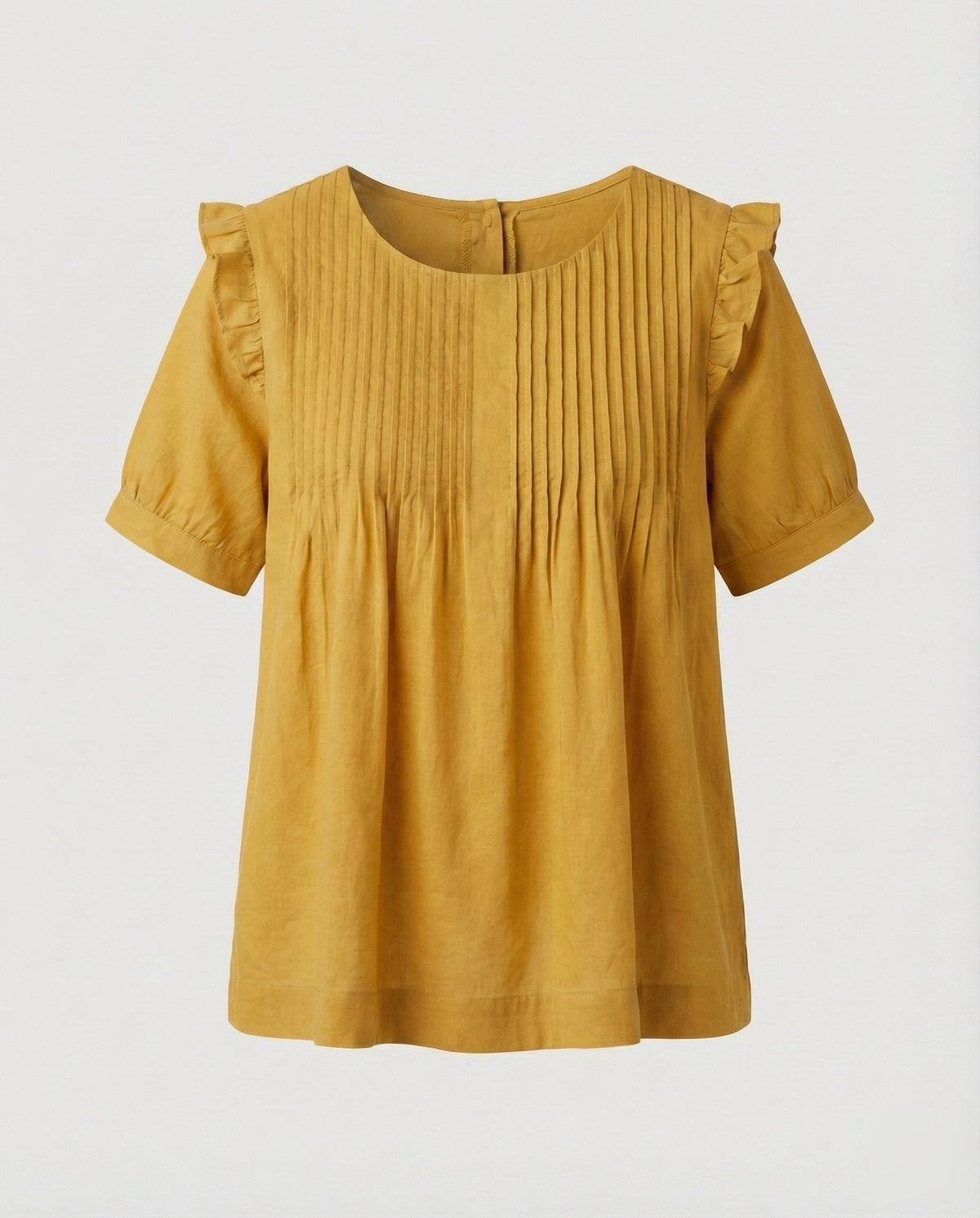 Women's Piped Ruffle Blouse Tunic