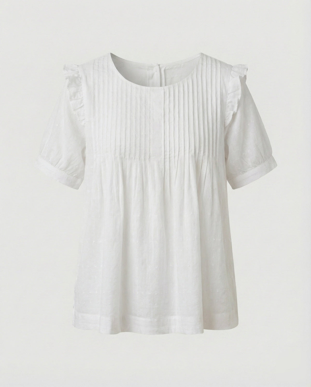 Women's Piped Ruffle Blouse Tunic