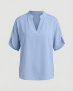 Women's Silk Look Batwing Sleeve Blouse Top