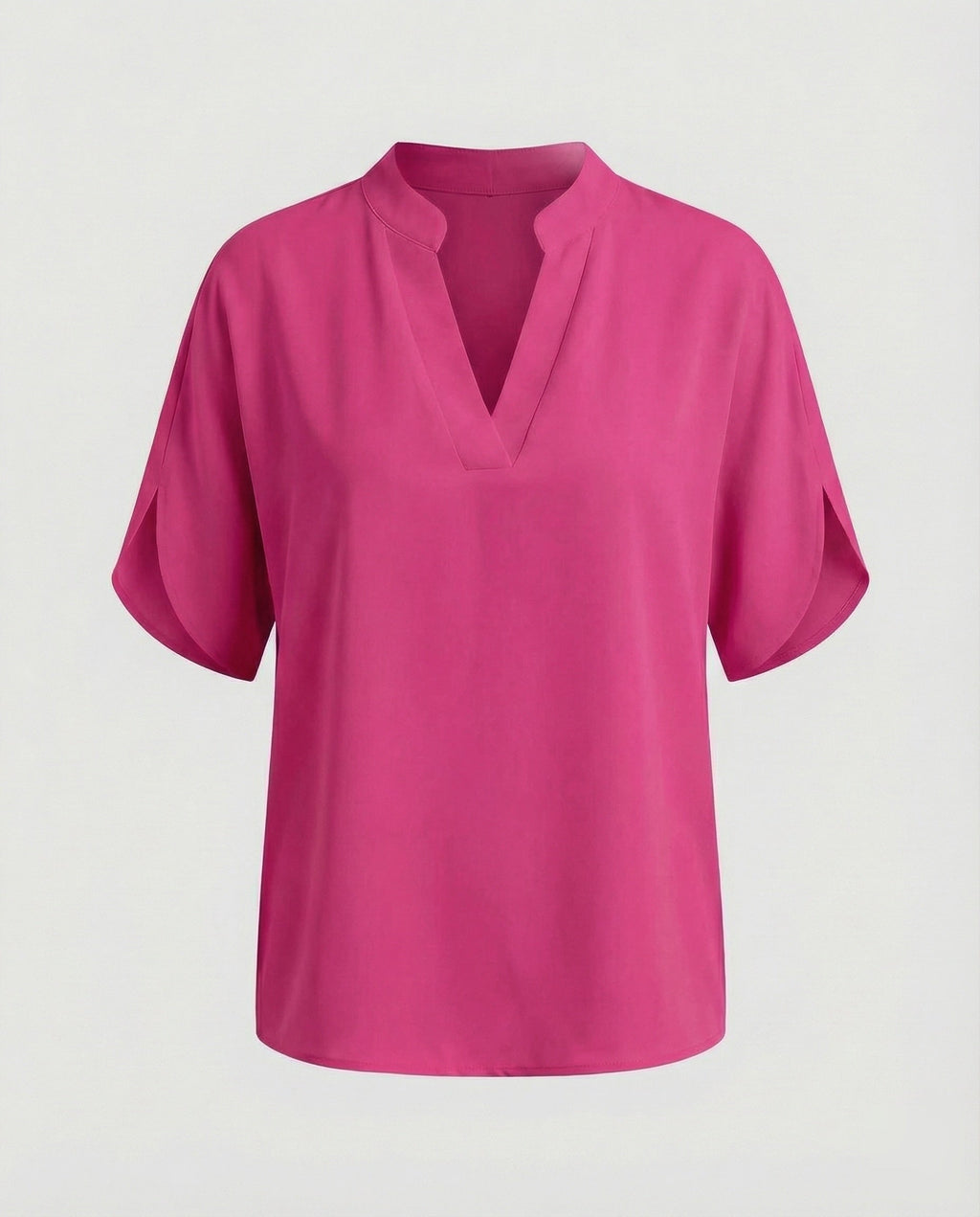 Women's Silk Look Batwing Sleeve Blouse Top