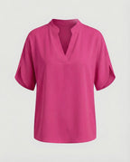 Women's Silk Look Batwing Sleeve Blouse Top