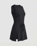 Women's Sporty Skort Dress with Integrated Stretch Inner Shorts